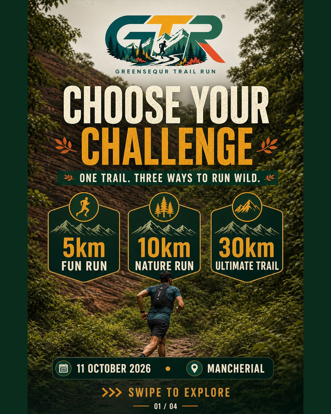Choose your GreenSequr Trail Run challenge